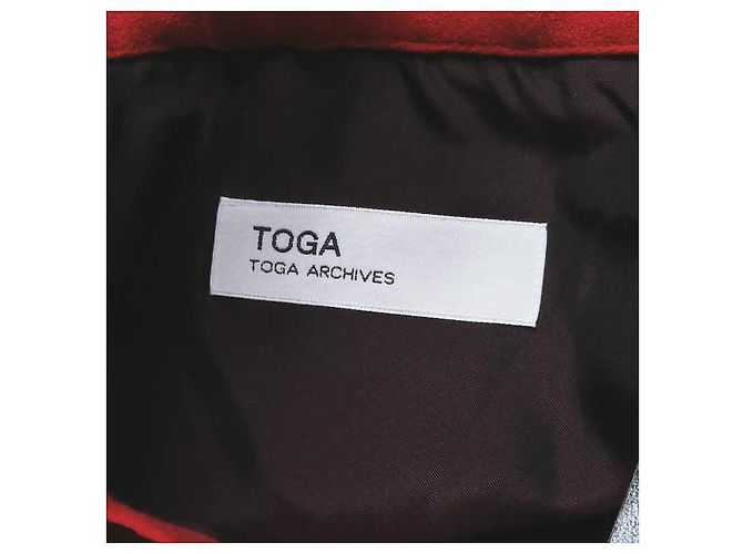 Autre Marque Vestido TOGA de Georgette de Rayón Roja - vista 2