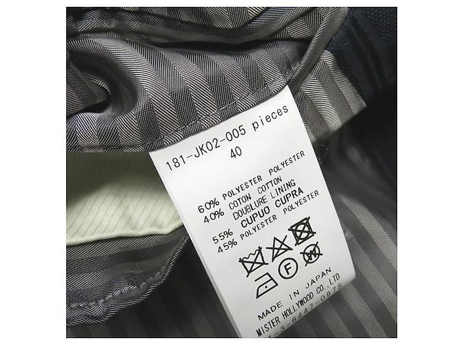 Autre Marque Chaqueta entallada N.HOOLYWOOD COLLECTION LINE de poliéster y algodón Azul marino - vista 12