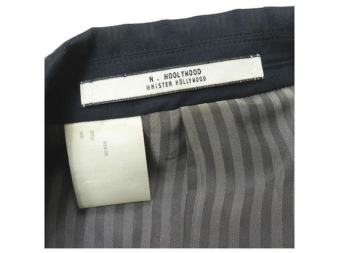 Autre Marque Chaqueta entallada N.HOOLYWOOD COLLECTION LINE de poliéster y algodón Azul marino - vista 2
