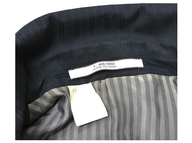 Autre Marque Chaqueta entallada N.HOOLYWOOD COLLECTION LINE de poliéster y algodón Azul marino - vista 3