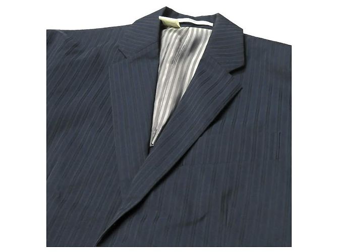 Autre Marque Chaqueta entallada N.HOOLYWOOD COLLECTION LINE de poliéster y algodón Azul marino - vista 4