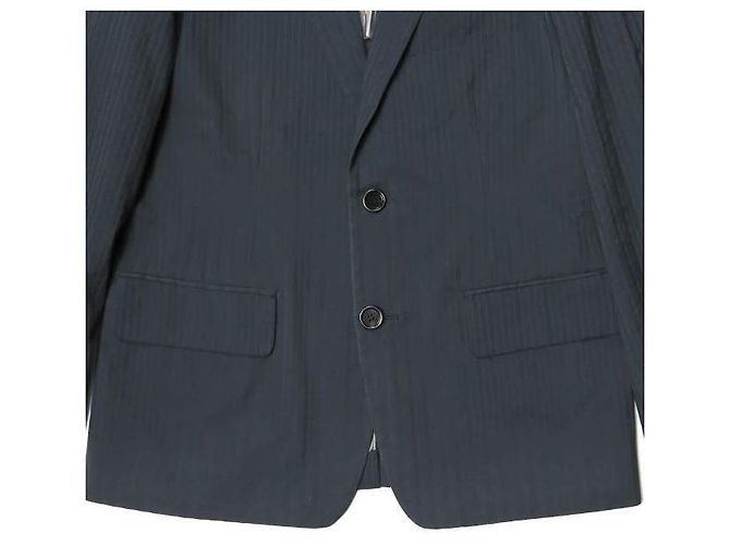 Autre Marque Chaqueta entallada N.HOOLYWOOD COLLECTION LINE de poliéster y algodón Azul marino - vista 6