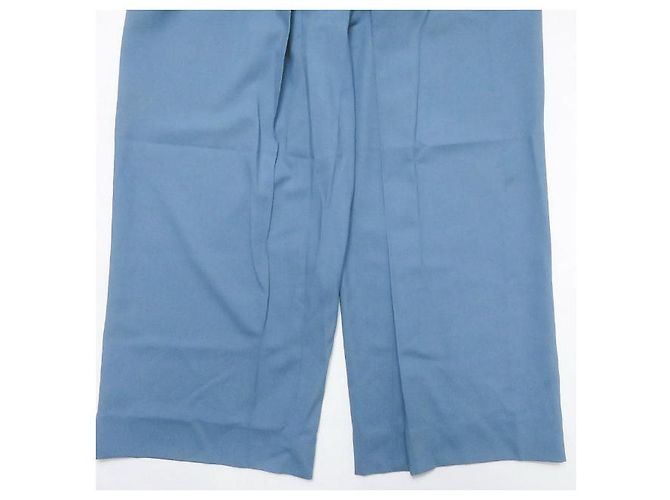 Autre Marque Calças de lã com pregas frontais AALTO Azul - vista 13