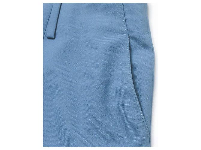 Autre Marque Calças de lã com pregas frontais AALTO Azul - vista 8