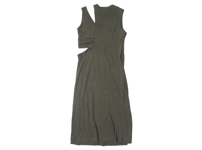 Autre Marque Asymmetrisches Schichtkleid little Suzie Dunkelgrün - Ansicht 2