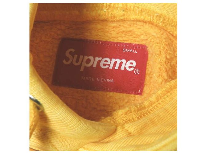 Sudadera con capucha Supreme Overdyed S Amarillo - vista 3