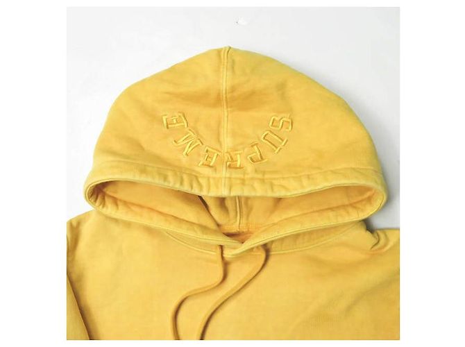 Sudadera con capucha Supreme Overdyed S Amarillo - vista 4