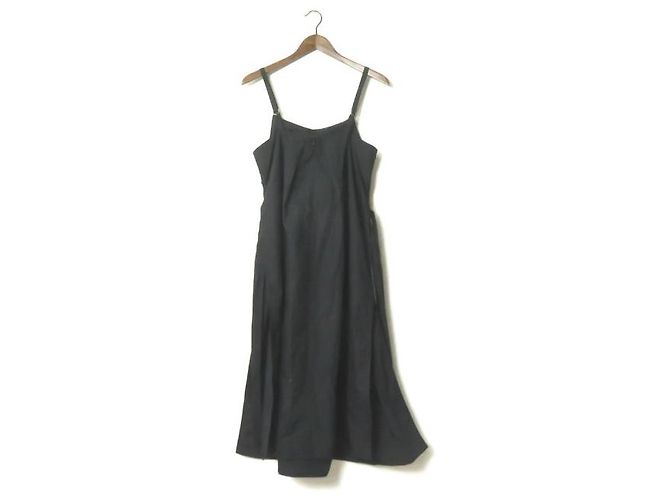Autre Marque Ray BEAMS Kleid mit Seitenschlitz Schwarz - Ansicht 2