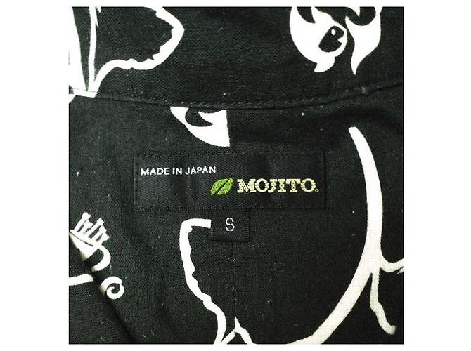 Autre Marque MOJITO × BEAMS PLUS CAMISAS ABSINTIO HAWAI Camisa de Algodón de Manga Larga Edición Limitada Negro - vista 4