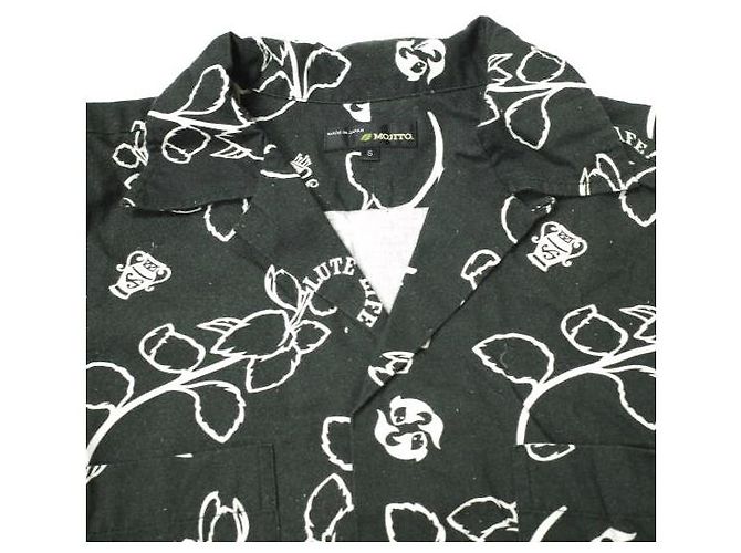 Autre Marque MOJITO × BEAMS PLUS CAMISAS ABSINTIO HAWAI Camisa de Algodón de Manga Larga Edición Limitada Negro - vista 5