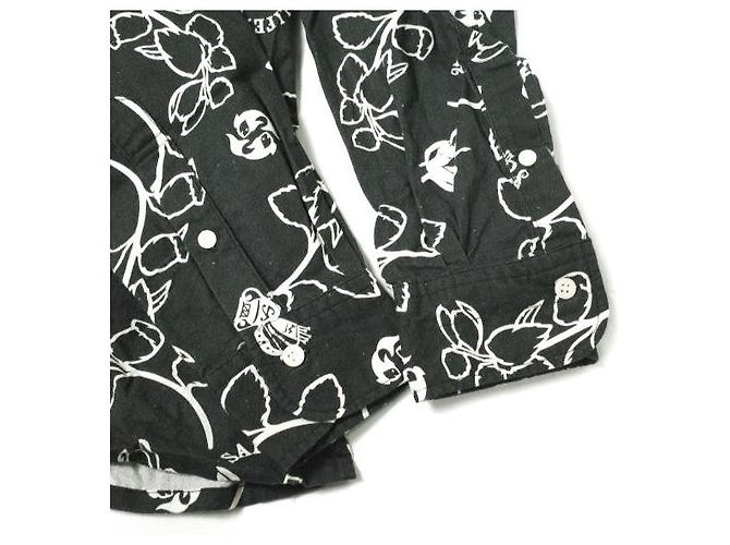 Autre Marque MOJITO × BEAMS PLUS CAMISAS ABSINTIO HAWAI Camisa de Algodón de Manga Larga Edición Limitada Negro - vista 6