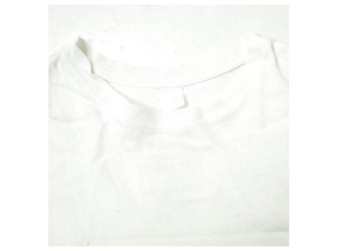 Autre Marque Camiseta de cuello redondo de algodón blanca SSZ Blanco - vista 3