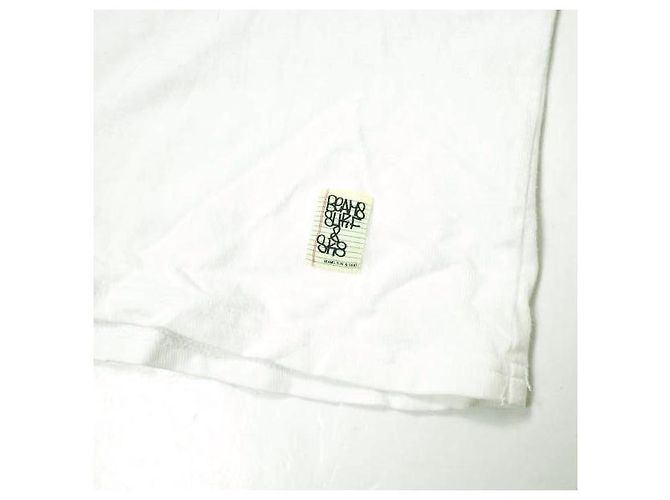 Autre Marque Camiseta de cuello redondo de algodón blanca SSZ Blanco - vista 5