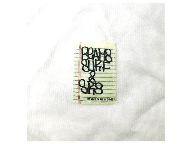 Autre Marque Camiseta de cuello redondo de algodón blanca SSZ Blanco - vista 6