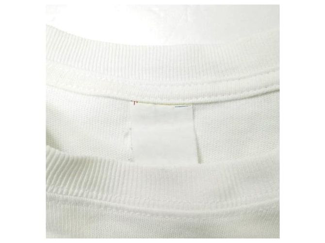 Autre Marque Camiseta de cuello redondo de algodón blanca SSZ Blanco - vista 8