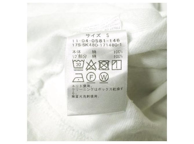 Autre Marque Camiseta de cuello redondo de algodón blanca SSZ Blanco - vista 9