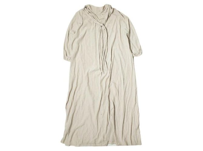 Autre Marque Langes gerafftes Kleid Nano Universe Beige - Ansicht 2
