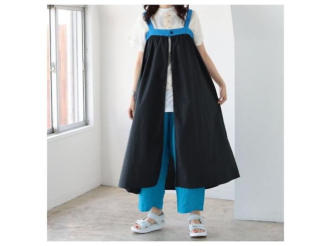 Autre Marque BEAMS BOY Rückwärts Tape Trägerkleid Einheitsgröße - Ansicht 10