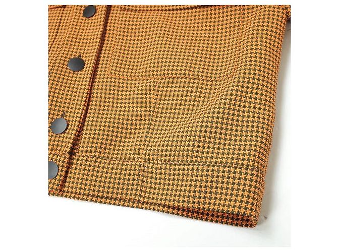 Autre Marque MYKKE HOFMANN houndstooth jacket Orange - view 4