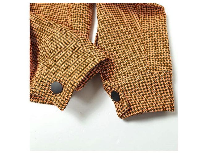 Autre Marque MYKKE HOFMANN houndstooth jacket Orange - view 5