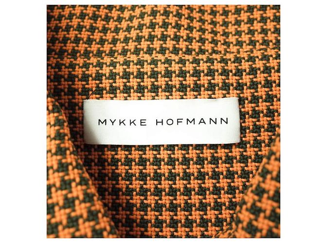 Autre Marque MYKKE HOFMANN houndstooth jacket Orange - view 6