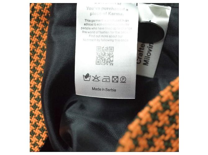 Autre Marque MYKKE HOFMANN houndstooth jacket Orange - view 7