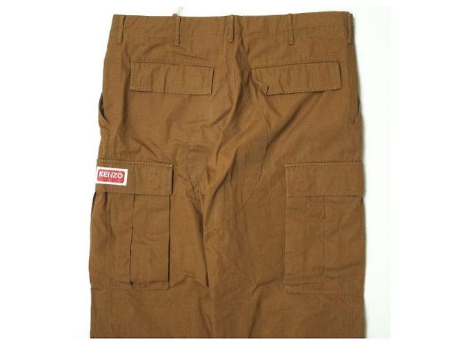 Autre Marque Pantalones cargo con botón de flor KENZO NIGO marrones Castaño - vista 6