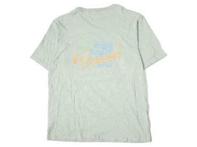 Autre Marque T-shirt in cotone Urbandtype HAPPY VIBES POCKET TEE Marrone - vista 2