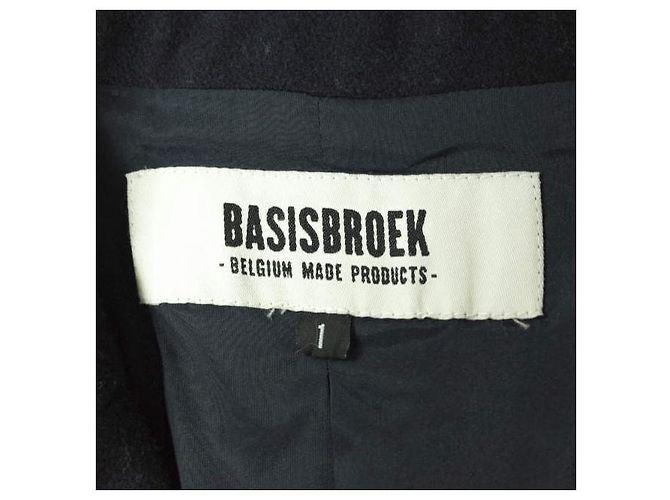 Autre Marque Abrigo Chester de lana Navy BASISBROEK VILTON Azul marino - vista 3