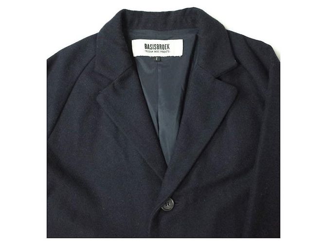Autre Marque Abrigo Chester de lana Navy BASISBROEK VILTON Azul marino - vista 4