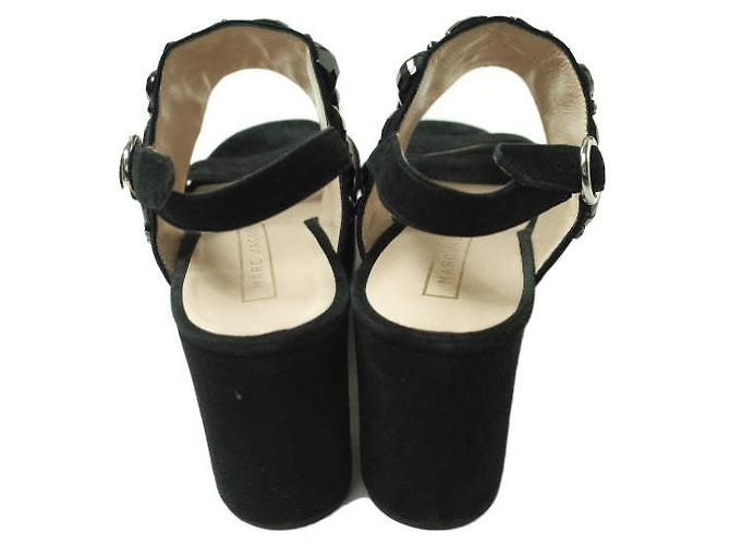 Sandali con zeppa in suede decorati Marc Jacobs Lily - vista 4