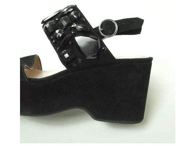 Sandali con zeppa in suede decorati Marc Jacobs Lily - vista 7