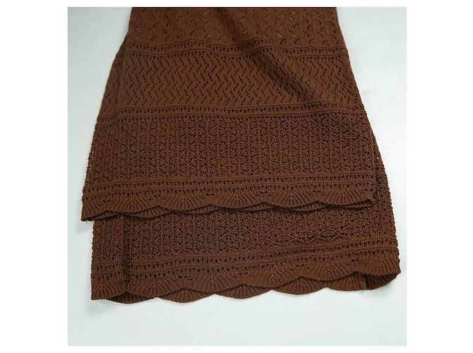 Autre Marque B:MING by BEAMS Openwork Strickhose Braun - Ansicht 4