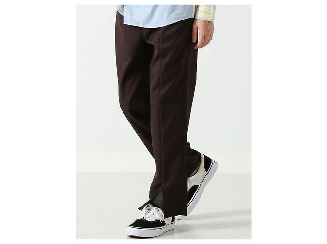 Autre Marque BEAMS Polyester-Baumwoll-Flare-Hose Dunkelbraun - Ansicht 10