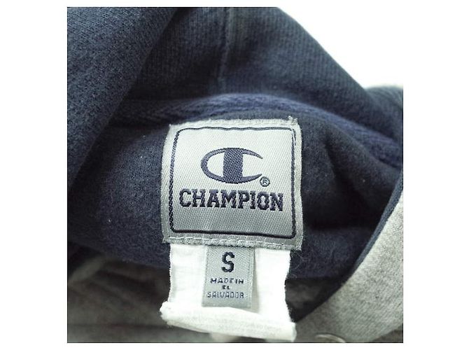 Autre Marque Champion V-Gusset Sweat Pullover Hoodie Grau Braun - Ansicht 3