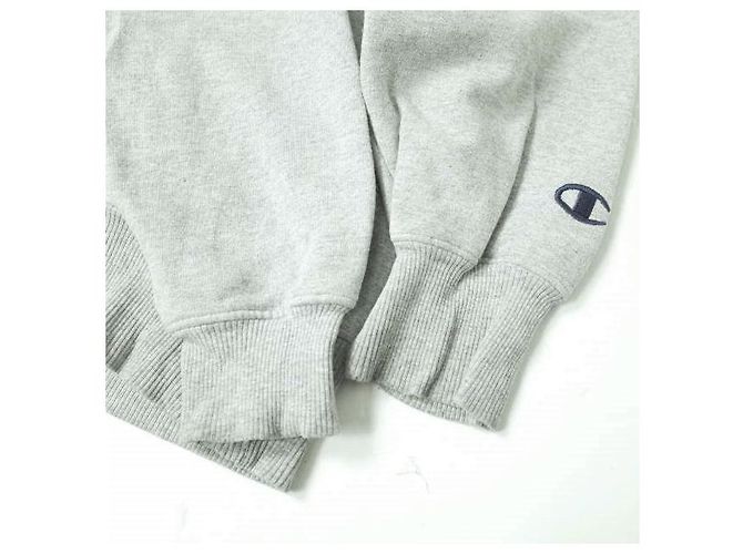 Autre Marque Champion V-Gusset Sweat Pullover Hoodie Grau Braun - Ansicht 6