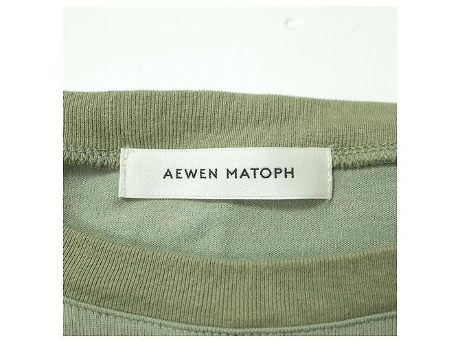 Autre Marque Camiseta de algodón AEWEN MATOPH Verde oliva - vista 3