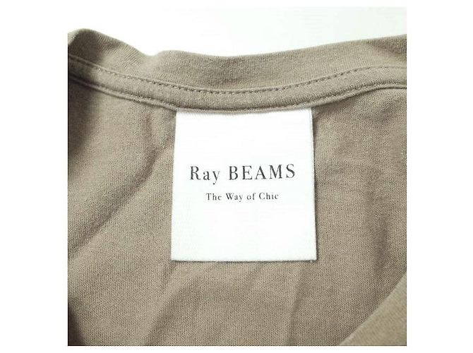 Autre Marque Top senza maniche in lyocell e cotone Ray BEAMS Beige - vista 3