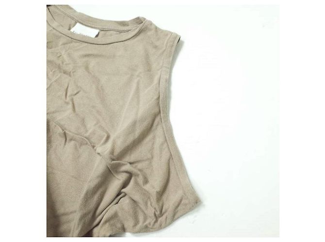 Autre Marque Top senza maniche in lyocell e cotone Ray BEAMS Beige - vista 5