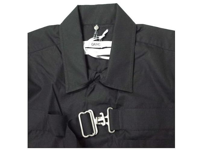 Autre Marque Camicia in cotone OAMC con bretelle XS nera - vista 5