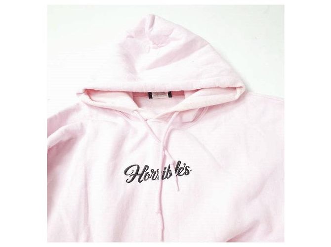 Autre Marque Horrible Logo Stickerei Kapuzenpullover XL Pink - Ansicht 4