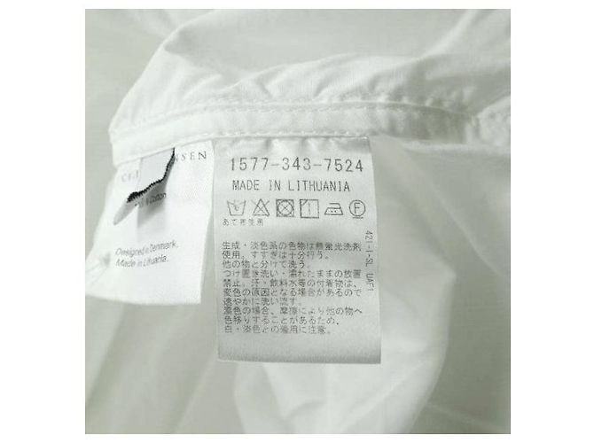 Autre Marque Vestido Esther de algodón Cecilie Bahnsen Blanco - vista 7