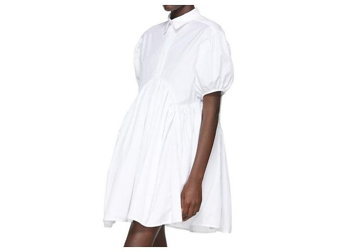 Autre Marque Vestido Esther de algodón Cecilie Bahnsen Blanco - vista 8