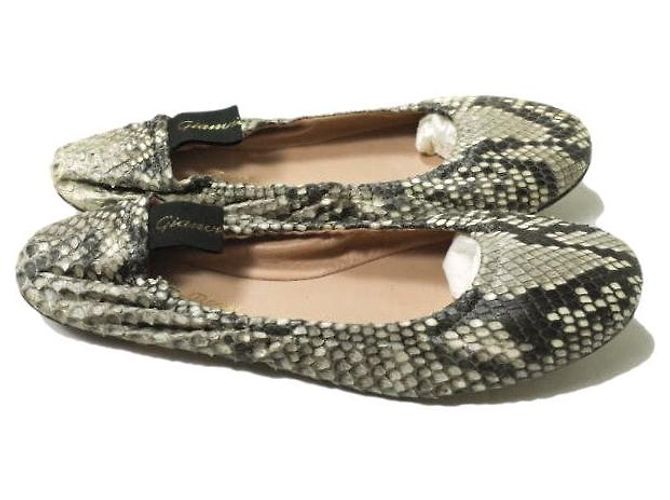 Autre Marque Gianvito Rossi AUDREY Ballettschuhe aus Python - Ansicht 3