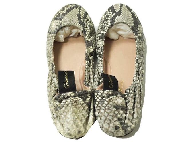 Autre Marque Gianvito Rossi AUDREY Ballettschuhe aus Python - Ansicht 4
