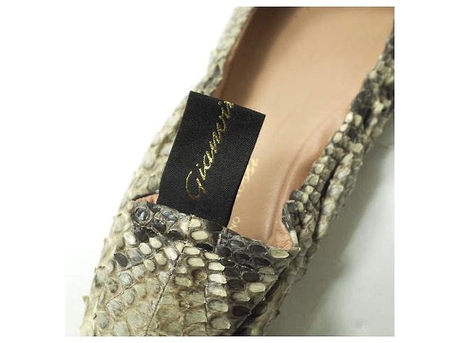 Autre Marque Gianvito Rossi AUDREY Ballettschuhe aus Python - Ansicht 8