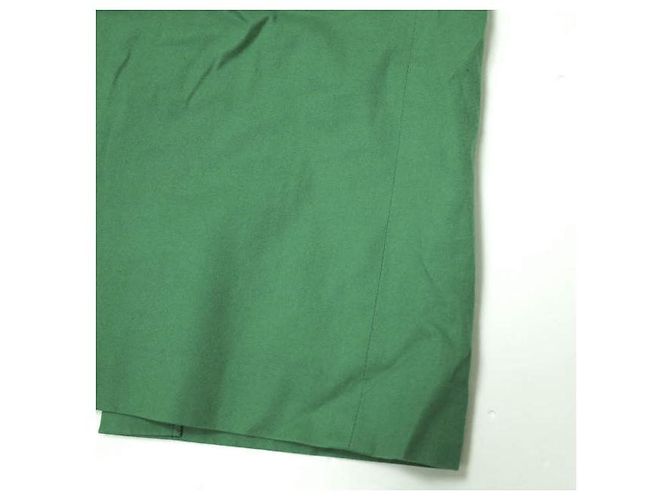 Autre Marque Saia justa de algodão e linho SACRA Verde - vista 4