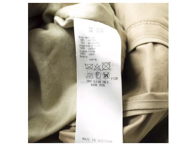 Autre Marque Trench coat de gabardina ligera 23ku Beige - vista 11
