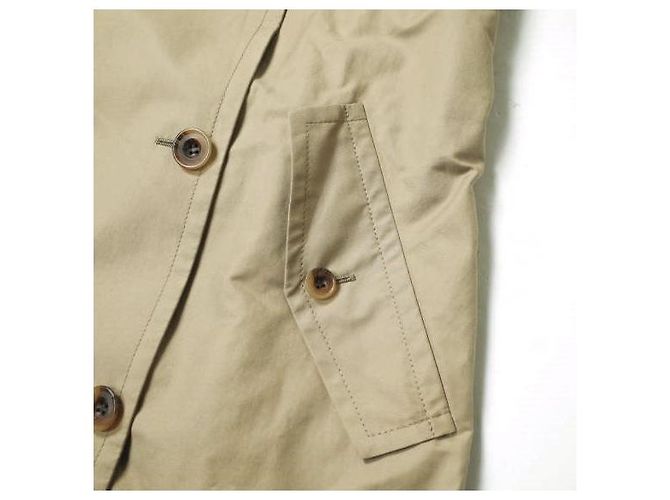 Autre Marque Trench coat de gabardina ligera 23ku Beige - vista 6