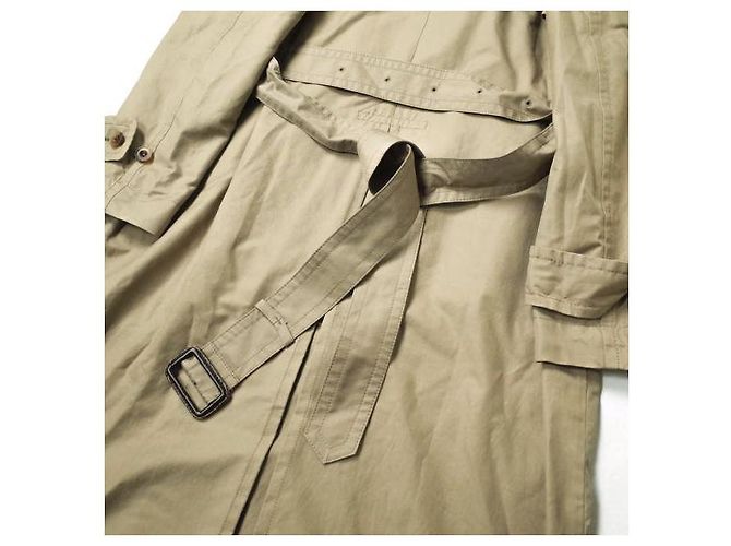 Autre Marque Trench coat de gabardina ligera 23ku Beige - vista 8